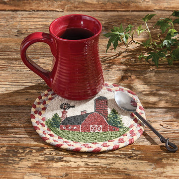 Park Designs Park Designs - Barn Printed Braided Trivet 8"